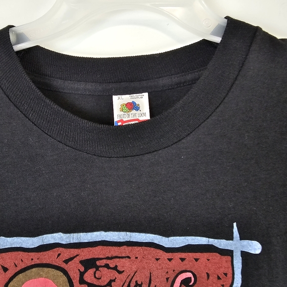 Vintage 1990 Code West Boots Cowboy GECKO Lizard T Shirt XL Single Stitch RARE - Picture 4 of 11